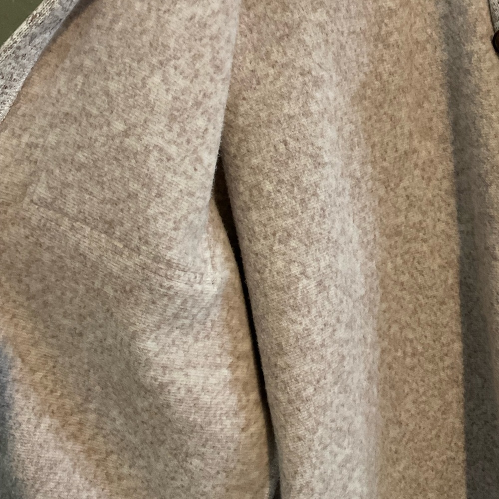 Madewell Heathered Light Gray Wool-Blend Button Jacket - Picture 6 of 8